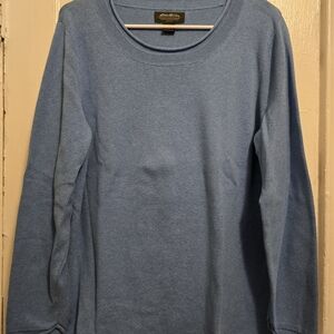 Eddie Bauer Light Blue Crew Neck Sweater